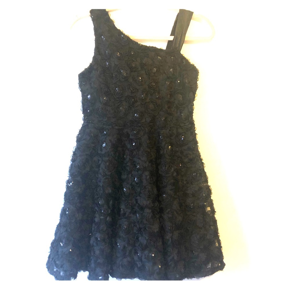 Girls size 14 black Knitworks formal dress